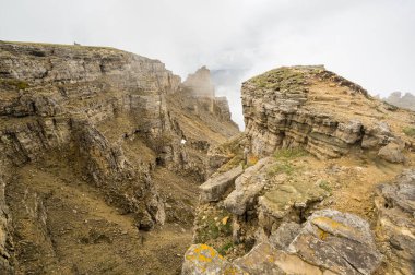 Rusya 'nın Karachay-Çerkesya Cumhuriyeti' ndeki Bermamyt Platosu 'nun panoramik manzarası