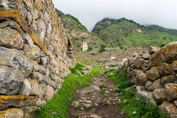 Village Des Balkans Supérieurs Dans Les Montagnes Caucase Kabardino Balkarie — Photo