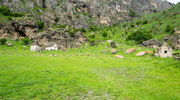 Ancienne Nécropole Alanienne Dans Village Dzivgis Ossétie Nord Alania Russie — Photo