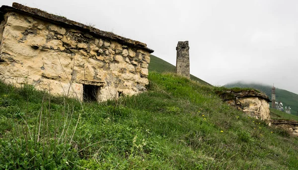 Oude Alanische Necropolis Stad Van Doden Dargavs Dorp Noord Ossetië — Stockfoto