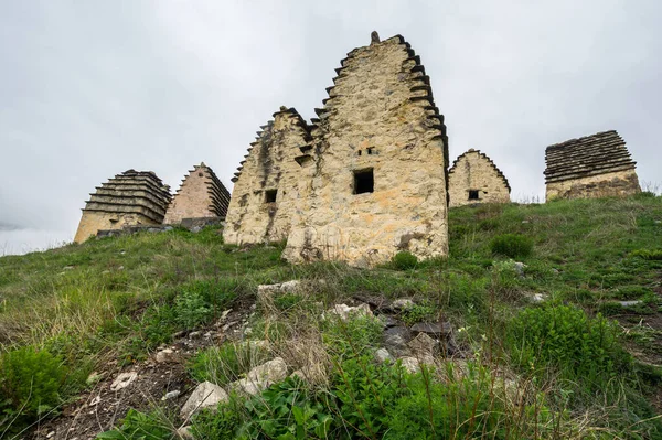 Ancient Alanian Necropolis City Dead Dargavs Village North Ossetia Alania — Stock Photo, Image