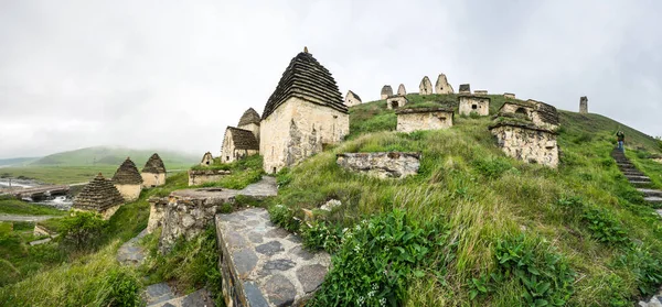 Oude Alanische Necropolis Stad Van Doden Dargavs Dorp Noord Ossetië — Stockfoto