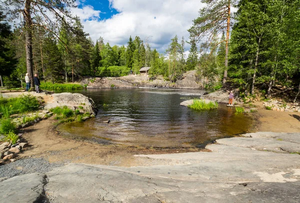 Vista Del Lago República Karelia Rusia — Foto de Stock