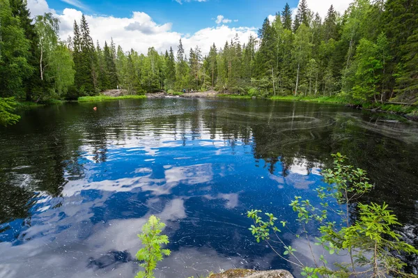 Veduta Del Lago Nella Repubblica Carelia Russia — Foto Stock