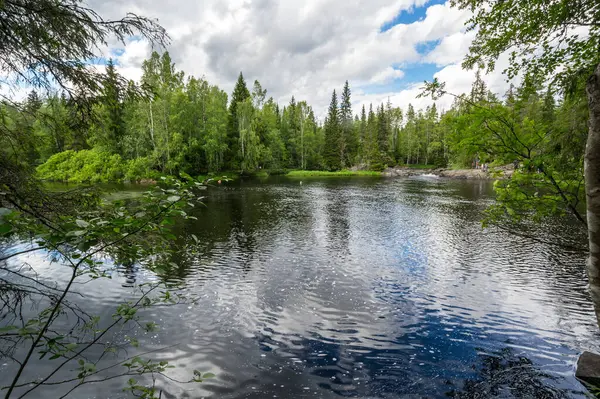 Vue Sur Lac République Carélie Russie — Photo