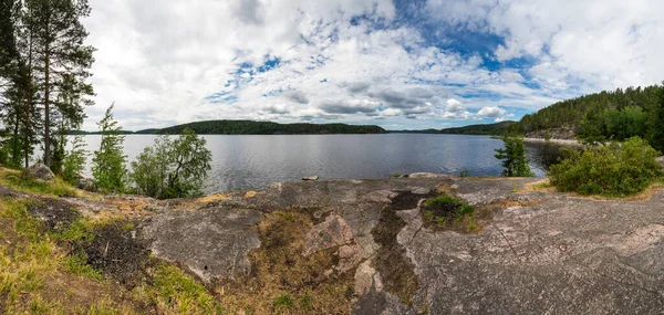 Vista Del Lago República Karelia Rusia —  Fotos de Stock