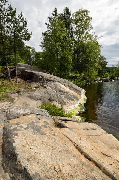 Vista Del Lago República Karelia Rusia —  Fotos de Stock