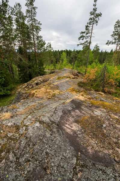 Vista Del Monte Hiidenvuori Karelia República Karelia Rusia —  Fotos de Stock