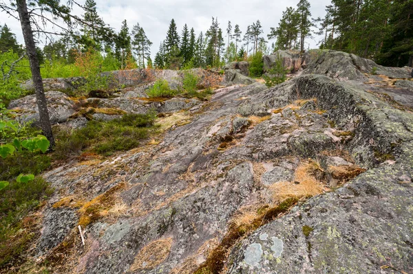 Karelia, Rusya 'daki Hiidenvuori Dağı' nın manzarası.
