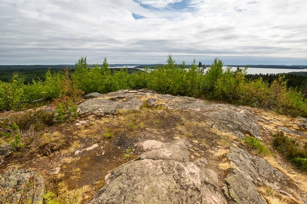 Uitzicht Vanaf Berg Hiidenvuori Karelië Republiek Karelië Rusland — Stockfoto