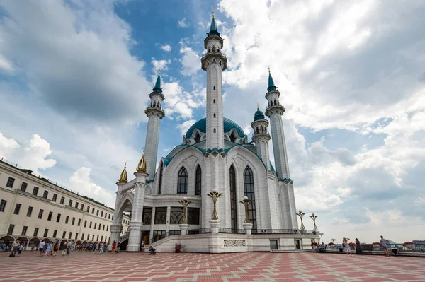 Kazan Oroszország 2018 Július Kul Sharif Mecset Oroszország Egyik Legnagyobb — Stock Fotó