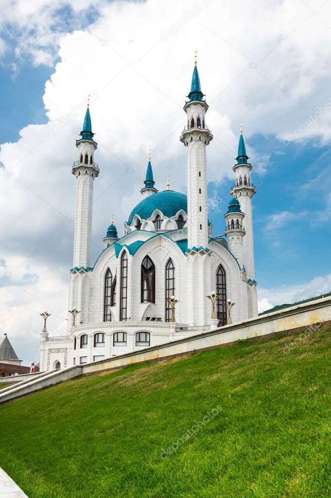The Kul Sharif Mosque -- one of the largest mosques in Russia, Kazan, Republic of Tatarstan