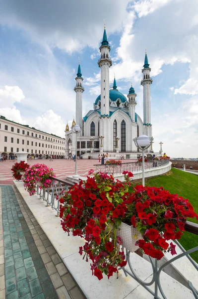 Kazan Oroszország 2018 Július Kul Sharif Mecset Oroszország Egyik Legnagyobb — Stock Fotó