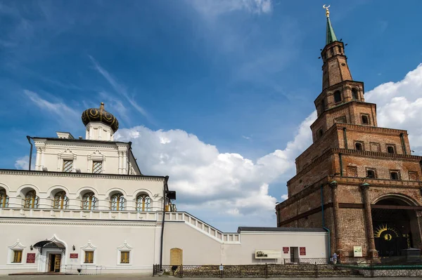 Scheve Toren Syuyumbike Museum Van Geschiedenis Van Staat Tatarstan Het — Stockfoto