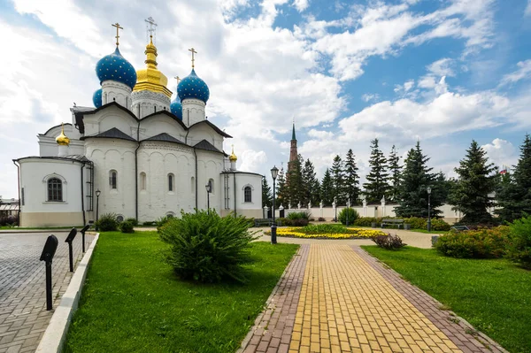 Katedrála Zvěstování Kazanském Kremlu Kazan Rusko — Stock fotografie