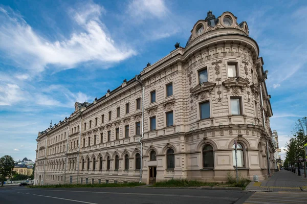 Utsikt Över Gatan Den Historiska Stadskärnan Kazan Huvudstad Republiken Tatarstan — Stockfoto