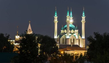 Kul Şerif Camii -- Rusya 'nın en büyük camilerinden biri, Kazan, Tataristan Cumhuriyeti