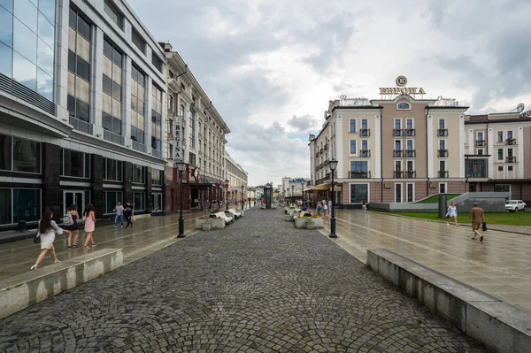 Kasan Russland Juli 2018 Blick Auf Die Straße Historischen Zentrum — Stockfoto