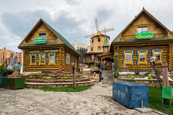 Kazan Russie Juillet 2018 Vue Village Restaurant Tugan Avylym Ouvert — Photo