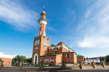 İslam Camii 'nin Bininci Yıldönümü (Kaban Gölü' nün karşısındaki cami olarak da bilinir) Kazan, Tataristan, Rusya