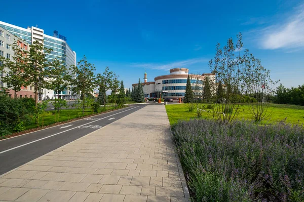 Kazan Rusia Julio 2018 Embankment Lake Nizhny Kaban Kazan Capital — Foto de Stock