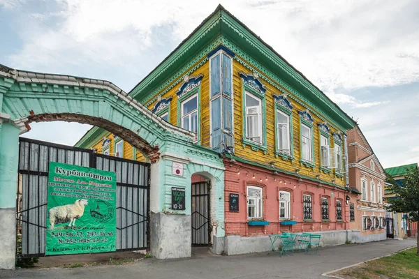 Kazan Ryssland Juli 2018 Utsikt Över Gatan Den Historiska Stadskärnan — Stockfoto