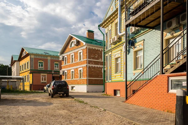 Kazan Ryssland Juli 2018 Utsikt Över Gatan Den Historiska Stadskärnan — Stockfoto