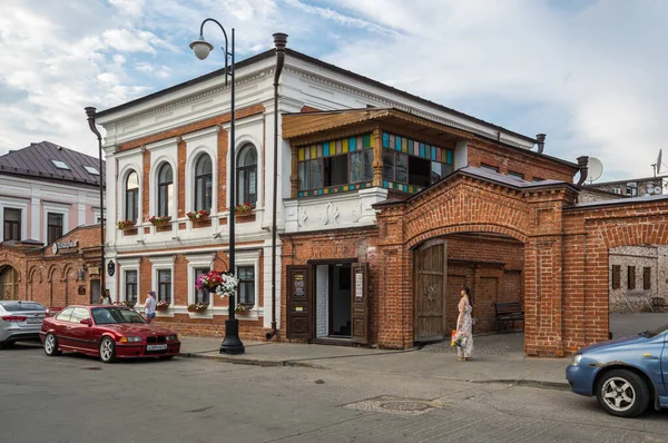 Kazan Ryssland Juli 2018 Utsikt Över Gatan Den Historiska Stadskärnan — Stockfoto