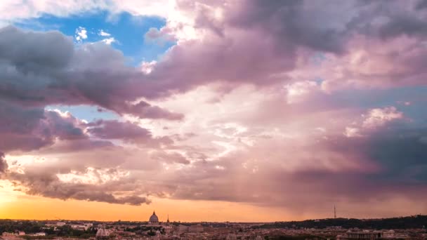 Timelapse Nuvens Céu Italiano — Vídeo de Stock