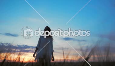 mutlu bir kadın alanında