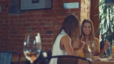 Smiling women with shopping bag