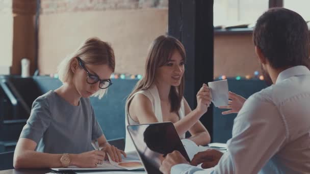 Jovens Profissionais Sótão — Vídeo de Stock