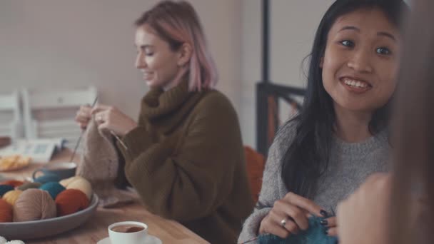 Bei Der Strickstunde — Stockvideo