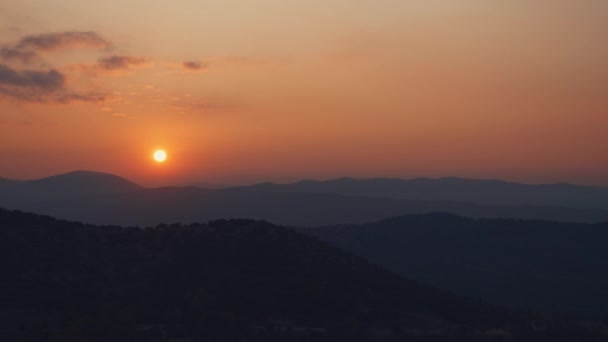 Схід Сонця Горах — стокове відео