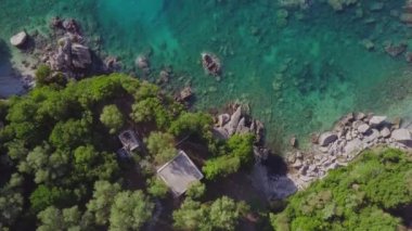 Kıyı şeridi havadan görünümü açık havada