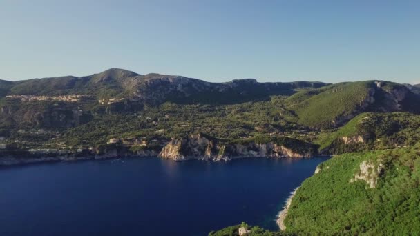 Corfu Grego Quadrocopter — Vídeo de Stock