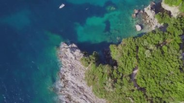 Corfu açık havada kıyı şeridi