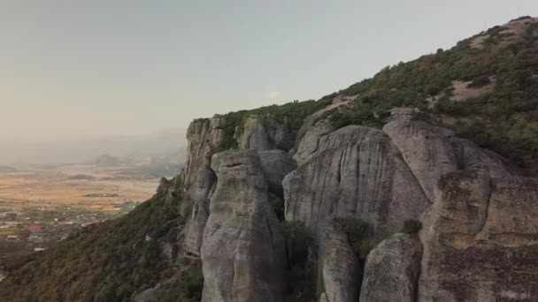 Pohled Řecké Kameny Shora — Stock video