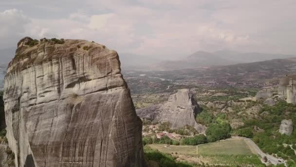 Vista Rochosa Montanha Quadricóptero — Vídeo de Stock