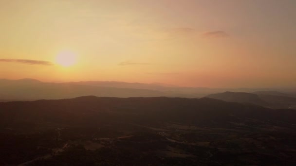 Світанок Горах Вид Зверху — стокове відео