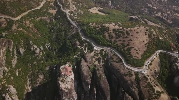 从四轮车希腊的山的看法 — 图库视频影像