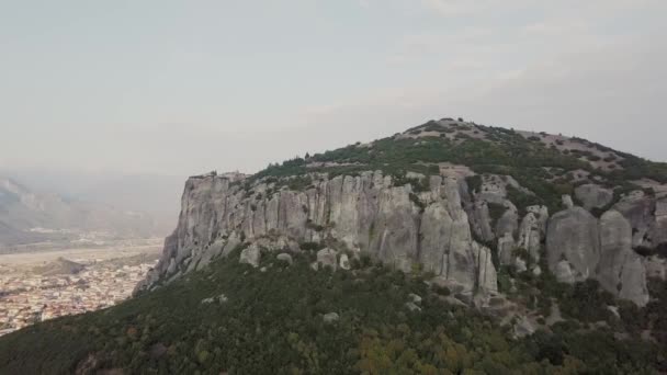 Вид Сверху Греческую Метеору — стоковое видео