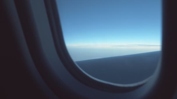 Vista Dalla Finestra Dell Aereo — Video Stock