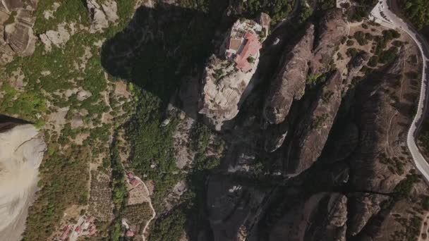 Vue Sur Les Montagnes Grecques Depuis Quadrocopter — Video