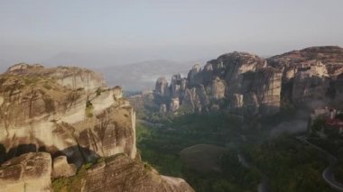 Ünlü Yunan Meteora view yukarıdan