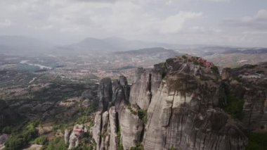 Ünlü Yunan Meteora view yukarıdan