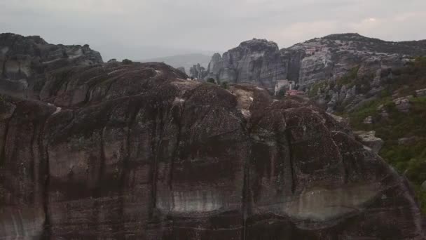 Bergen Griekenland Weergave Van Bovenaf — Stockvideo