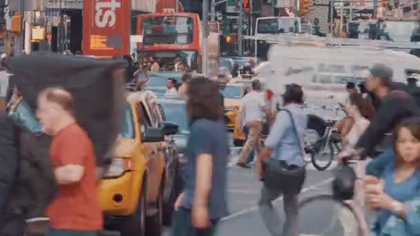 Tráfego Rodoviário Manhattan Nova Iorque — Vídeo de Stock