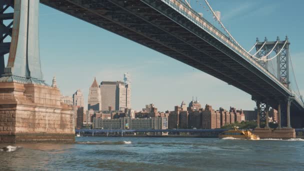 在纽约曼哈顿桥 — 图库视频影像