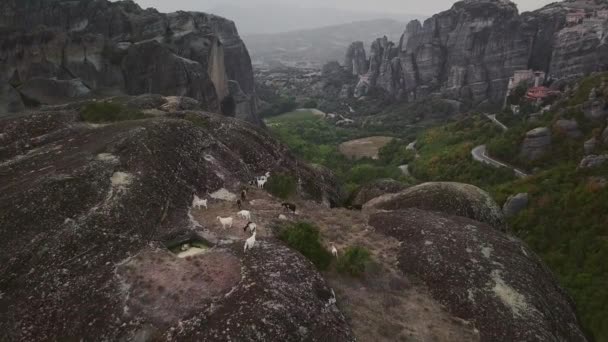 Det Grekiska Berget Från Ovan — Stockvideo